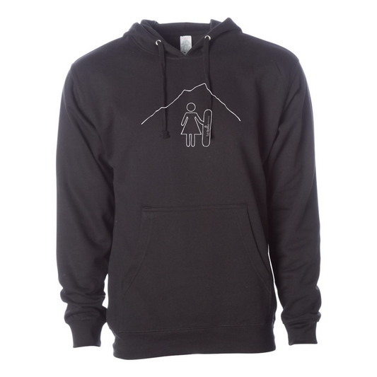 "Betty Rides" Unisex Sweatshirt: Blue & Black