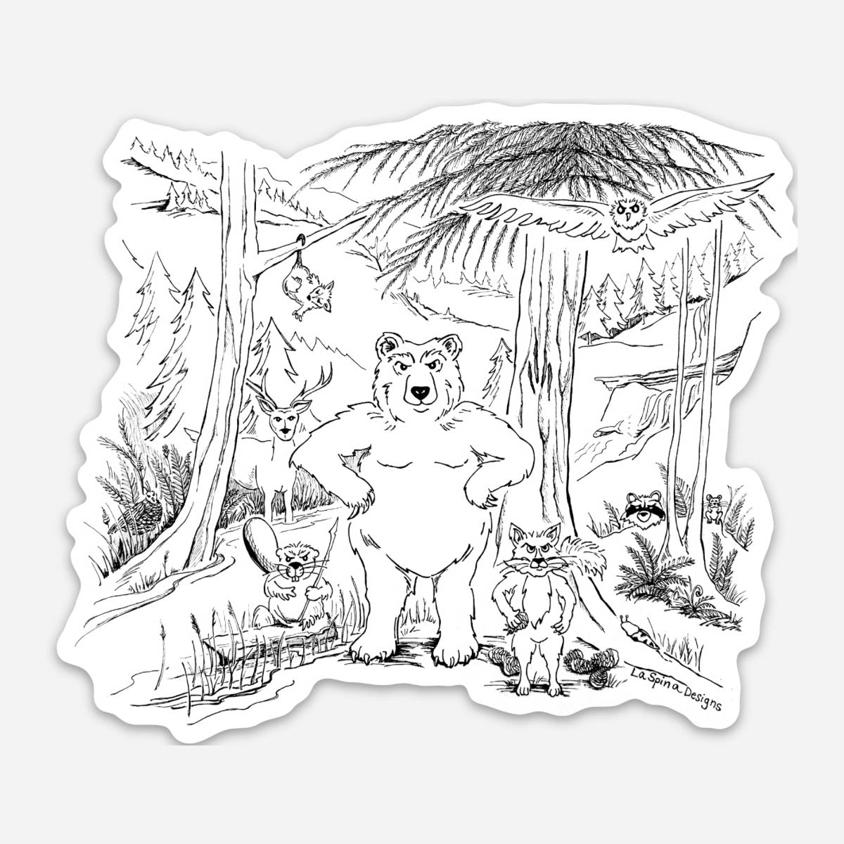 ""Don't F**k With My Forest!" Viny Sticker
