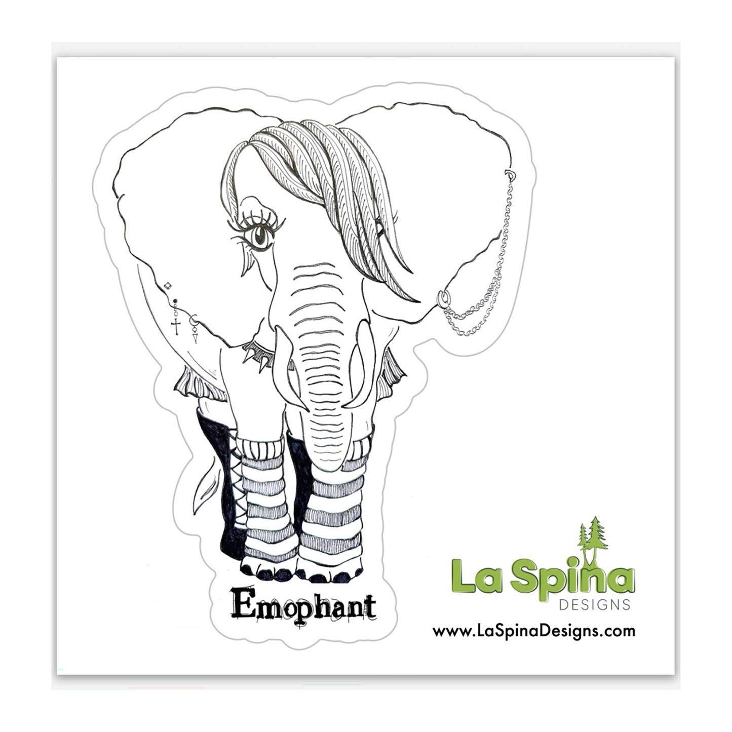 “Emophant” Vinyl Sticker