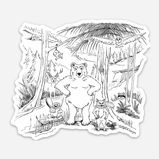 ""Don't F**k With My Forest!" Viny Sticker