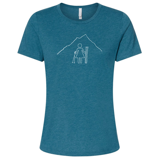 Dark Blue "Skier" Women’s T-Shirt