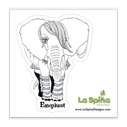 “Emophant”  Vinyl Sticker